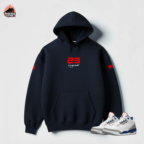 Navy blue hoodie - navy,
