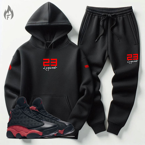 Small black red - black, tracksuit