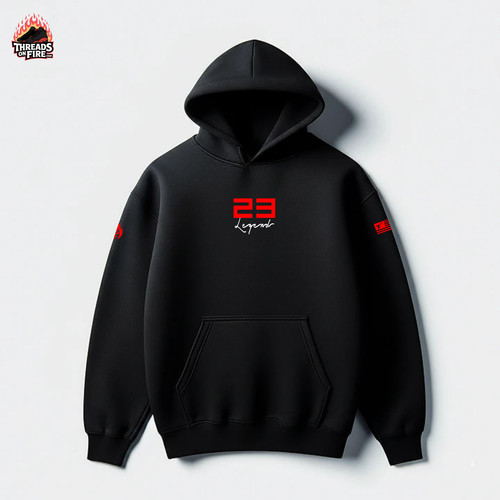 Men black hoodie legend - 23,